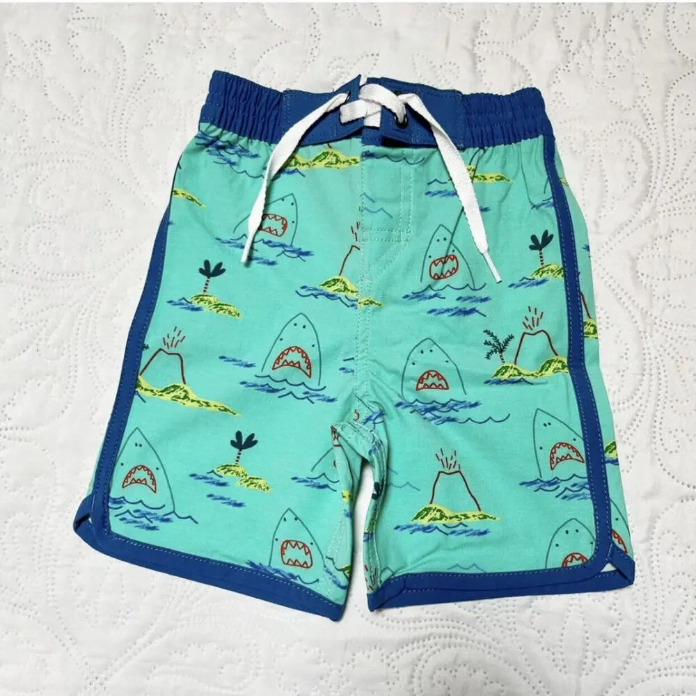 NWT Hanna Andersson Sunblock Board Shorts Size 24m